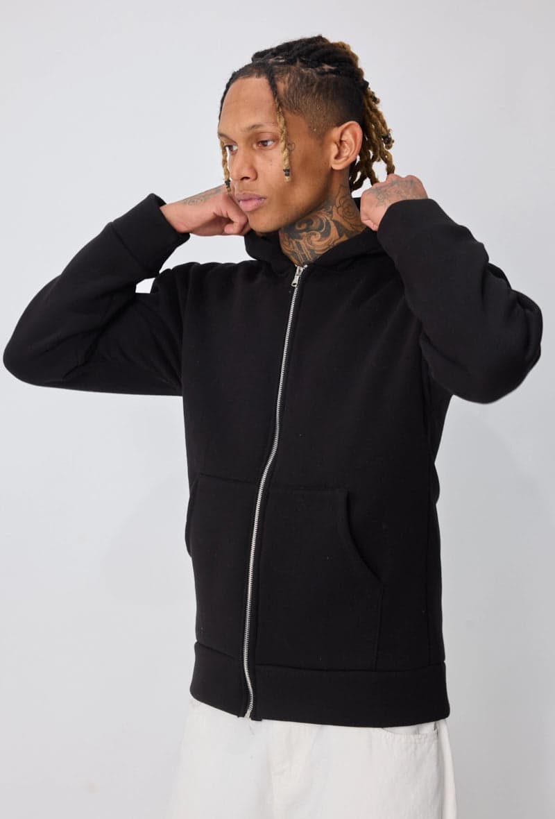 Averinaro Zip Hoodie Zwart